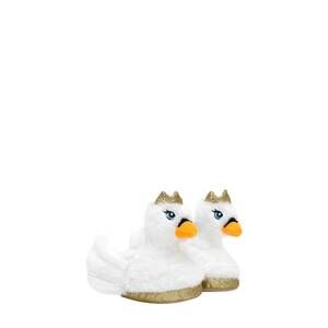 NEW ROBEEZ kids' swan princess light-up slippers in white